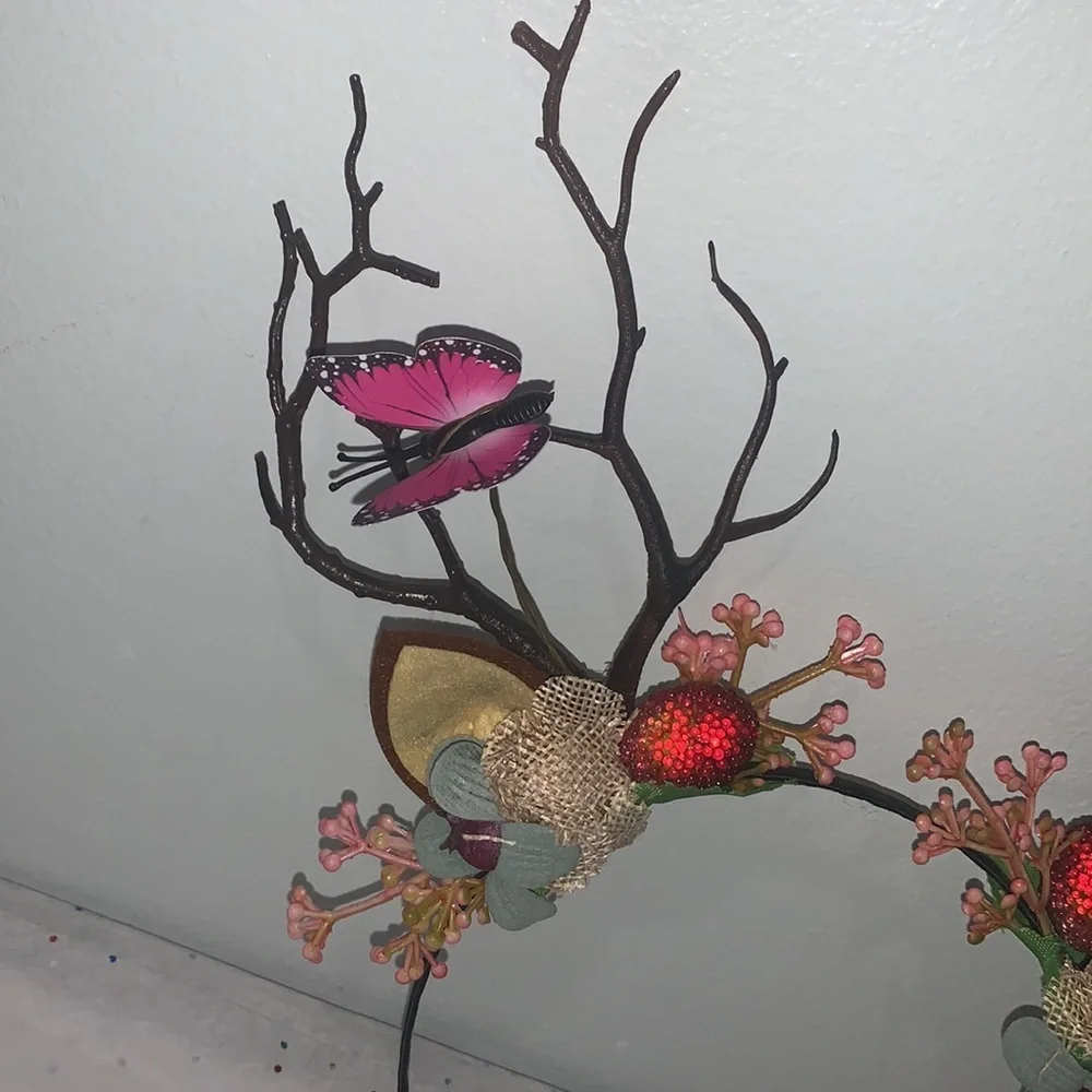 Women Girls Christmas Fairy Tale Flower Headband.